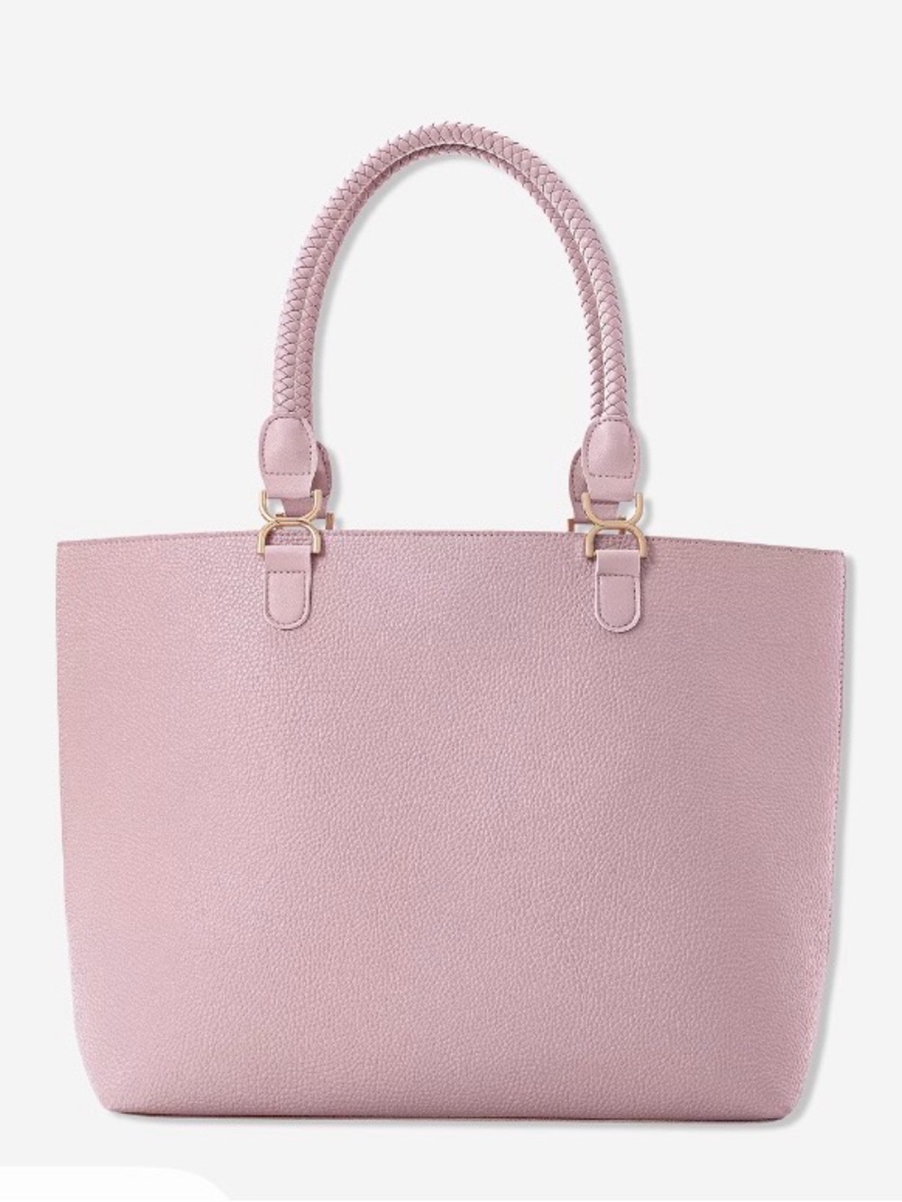 Ulta Beauty Pink Braided-Handle Tote NWT